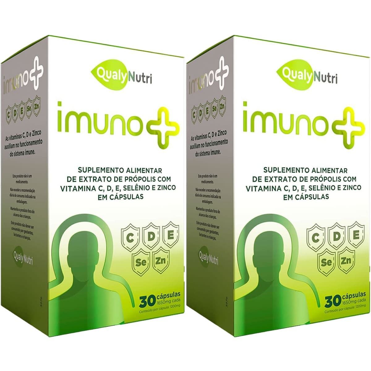 Kit 2X Imuno Mais -  30 C�psulas - Qualynutri