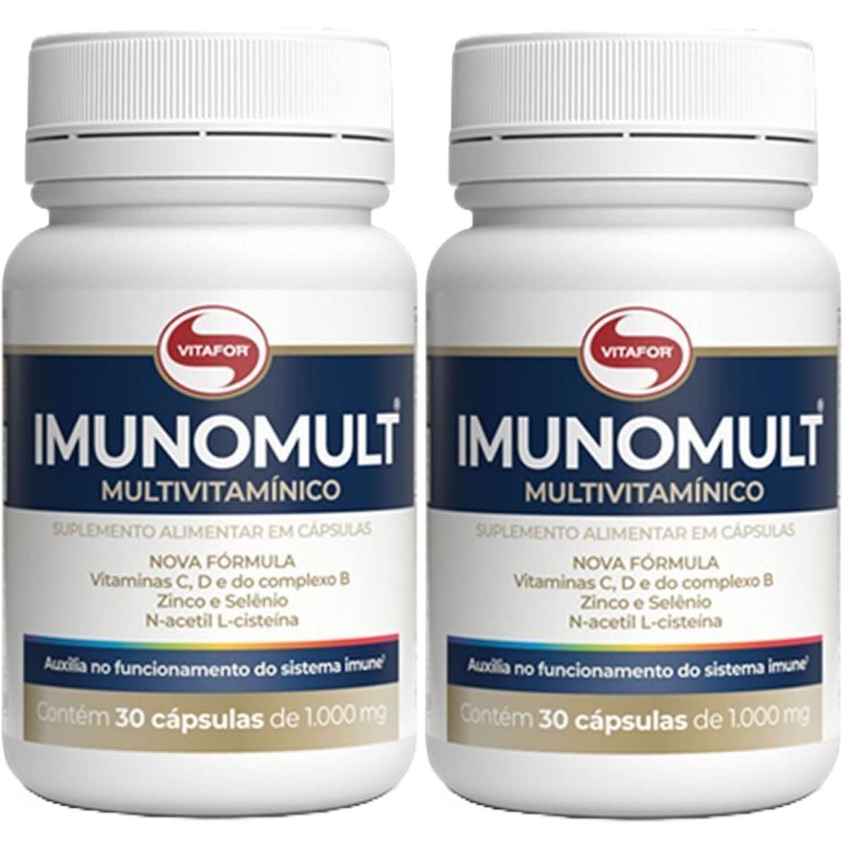 Kit 2X Imunomult Multivitam�nico - 30 C�psulas - Vitafor
