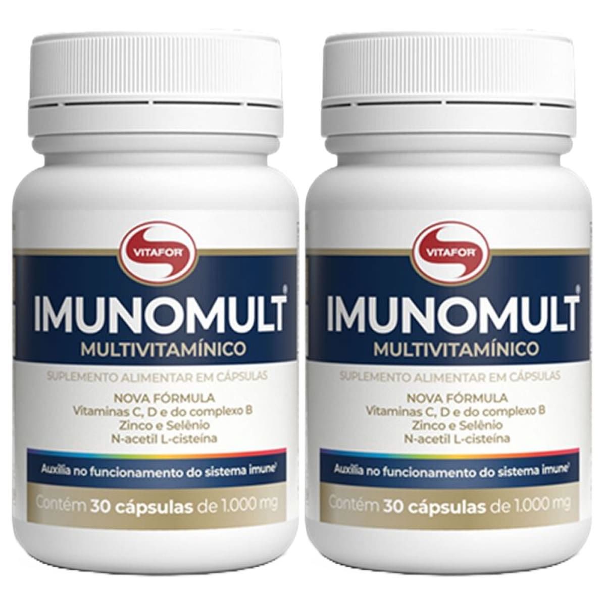 Kit 2X Imunomult Multivitam�nico - 30 C�psulas - Vitafor