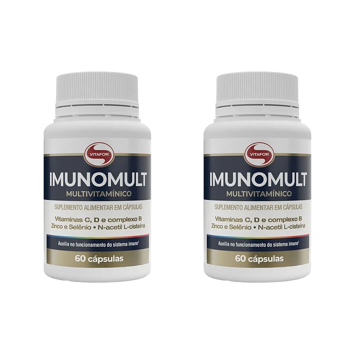 Kit 2X Imunomult Multivitam�nico - 60 C�psulas - Vitafor