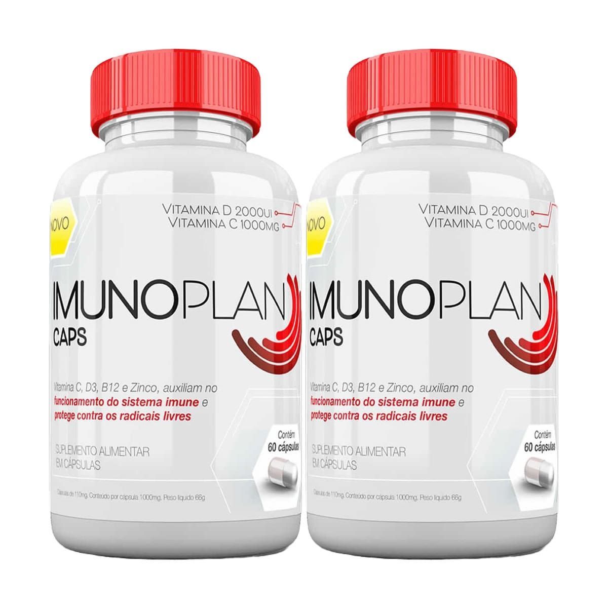 Kit 2X ImunoPlan Vegan - 60 C�psulas  -Nutrends