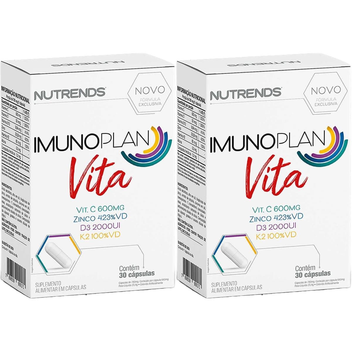 Kit 2X Imunoplan Vita - 30 C�psulas  - Nutrends