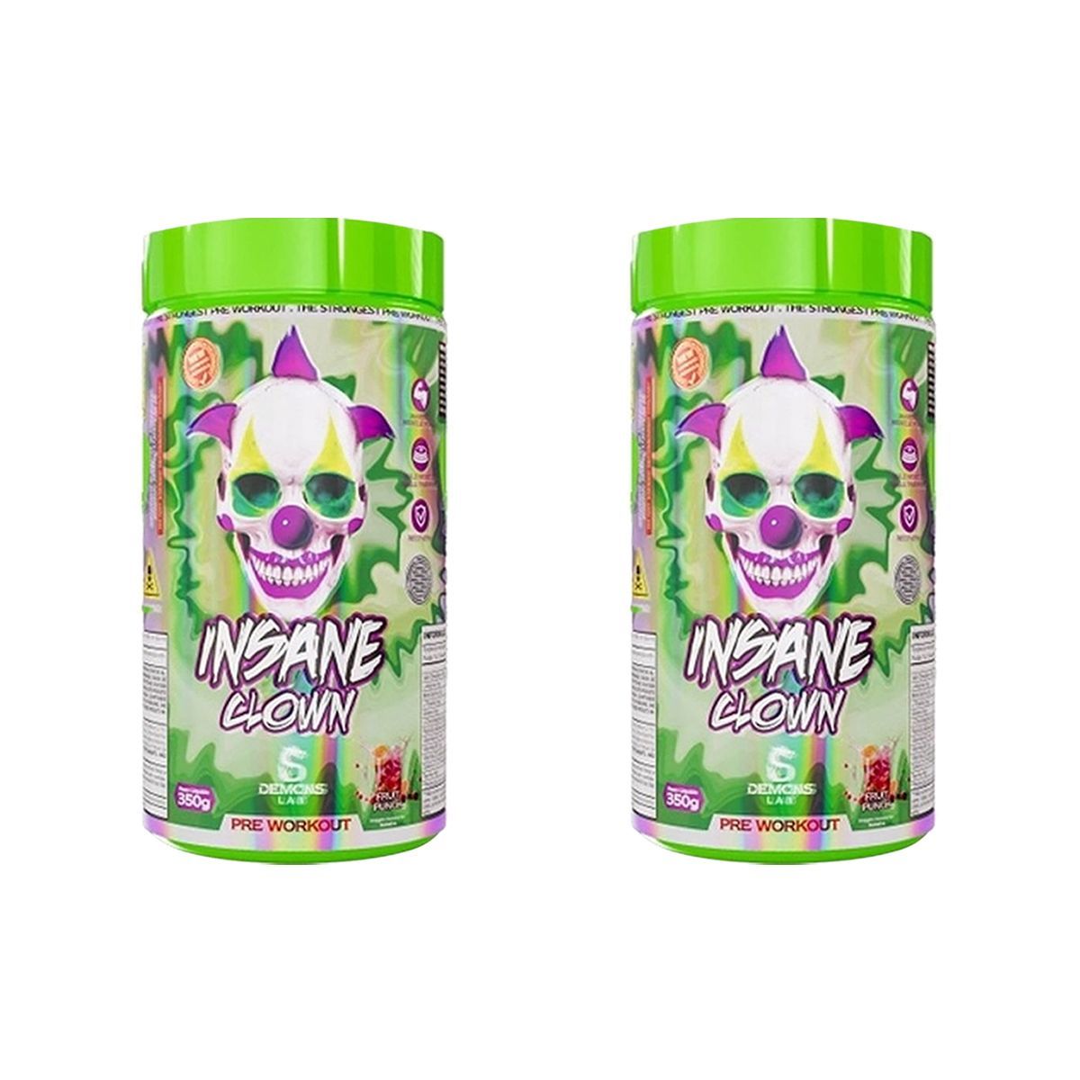 Kit 2X Insane Clown - 350g Frutas Vermelhas - Demons Lab