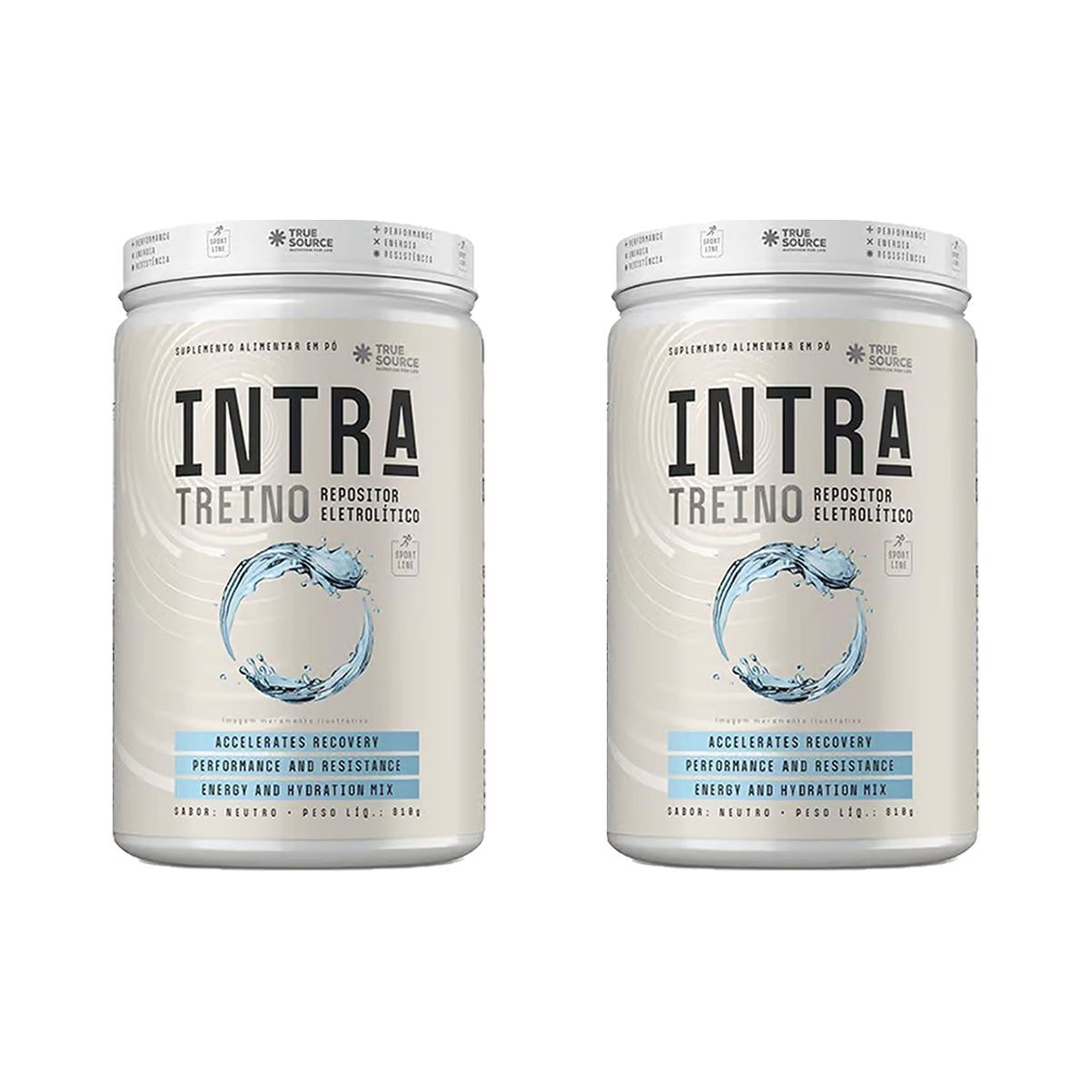 Kit 2X Intra Treino Repositor Eletrolitico - 810g Neutro - True Source