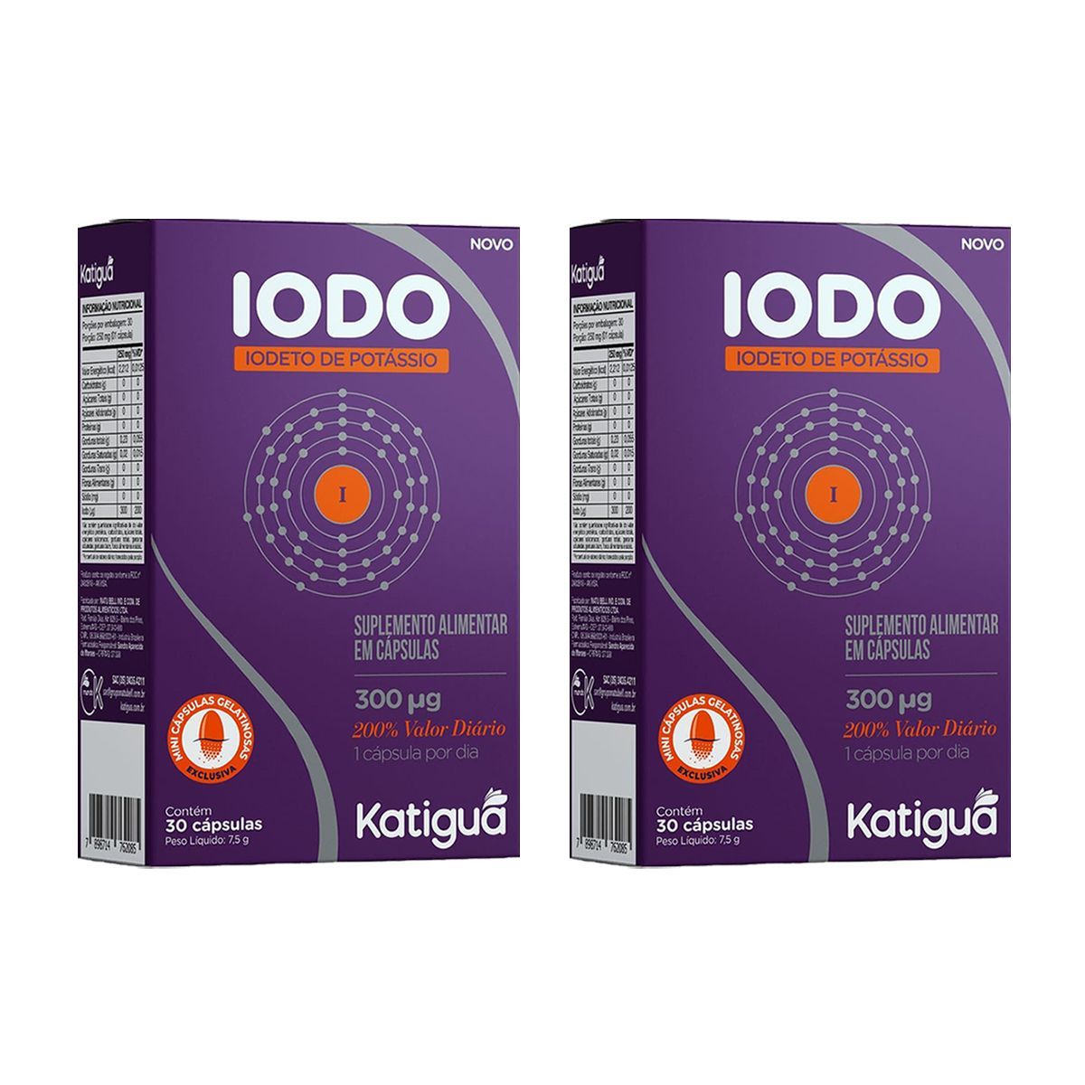 Kit 2X Iodo - 30 C�psulas - Katigu�