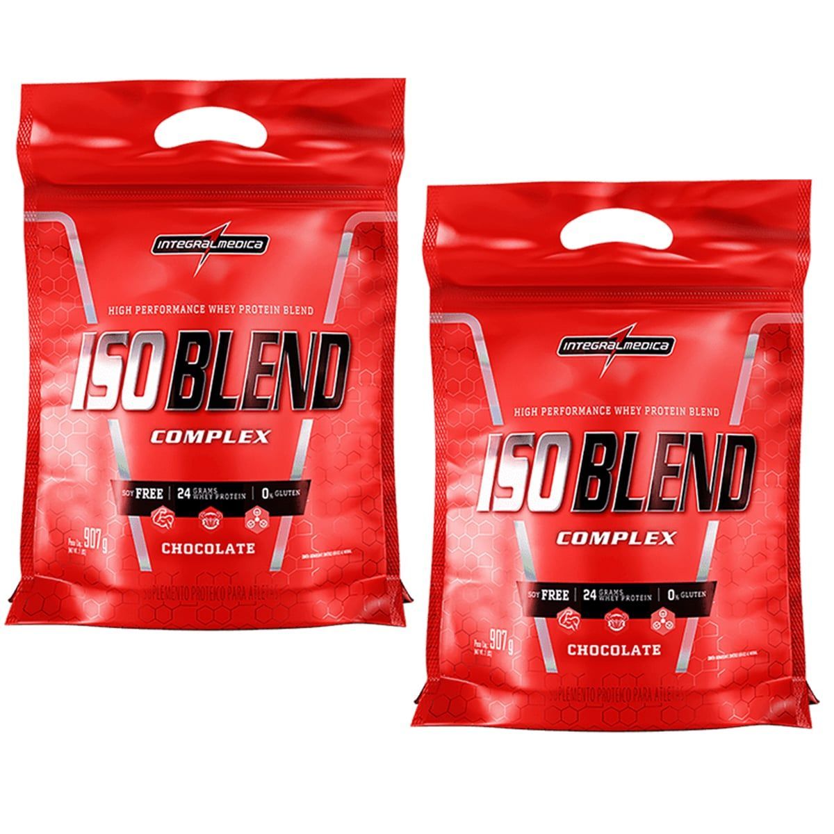 Kit 2X Iso Blend Complex - 907g Refil Chocolate - IntegralM�dica