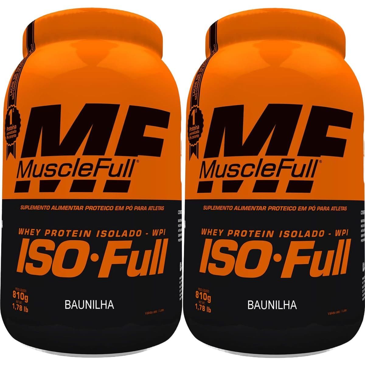 Kit 2X Iso Full Protein - 810g Baunilha - MuscleFull