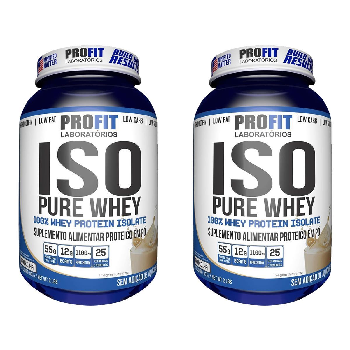 Kit 2X Iso Pure Whey - 907g Baunilha - ProFit