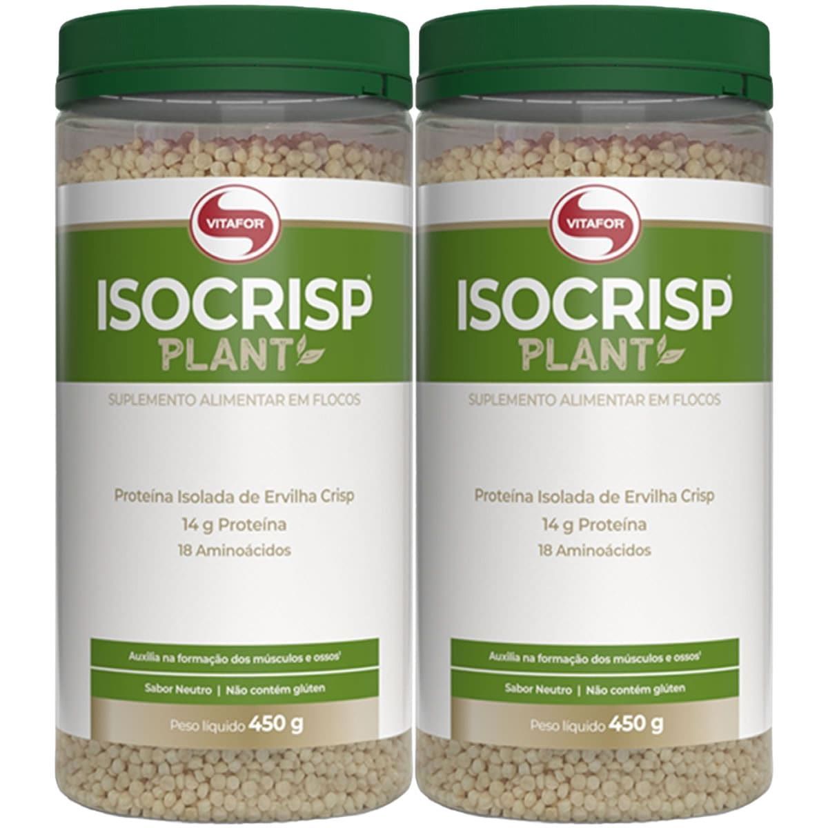 Kit 2X Isocrisp Plant - 450g Neutro - Vitafor