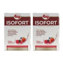 Kit 2X Isofort - 15 Sach�s 30g Frutas Vermelhas - Vitafor