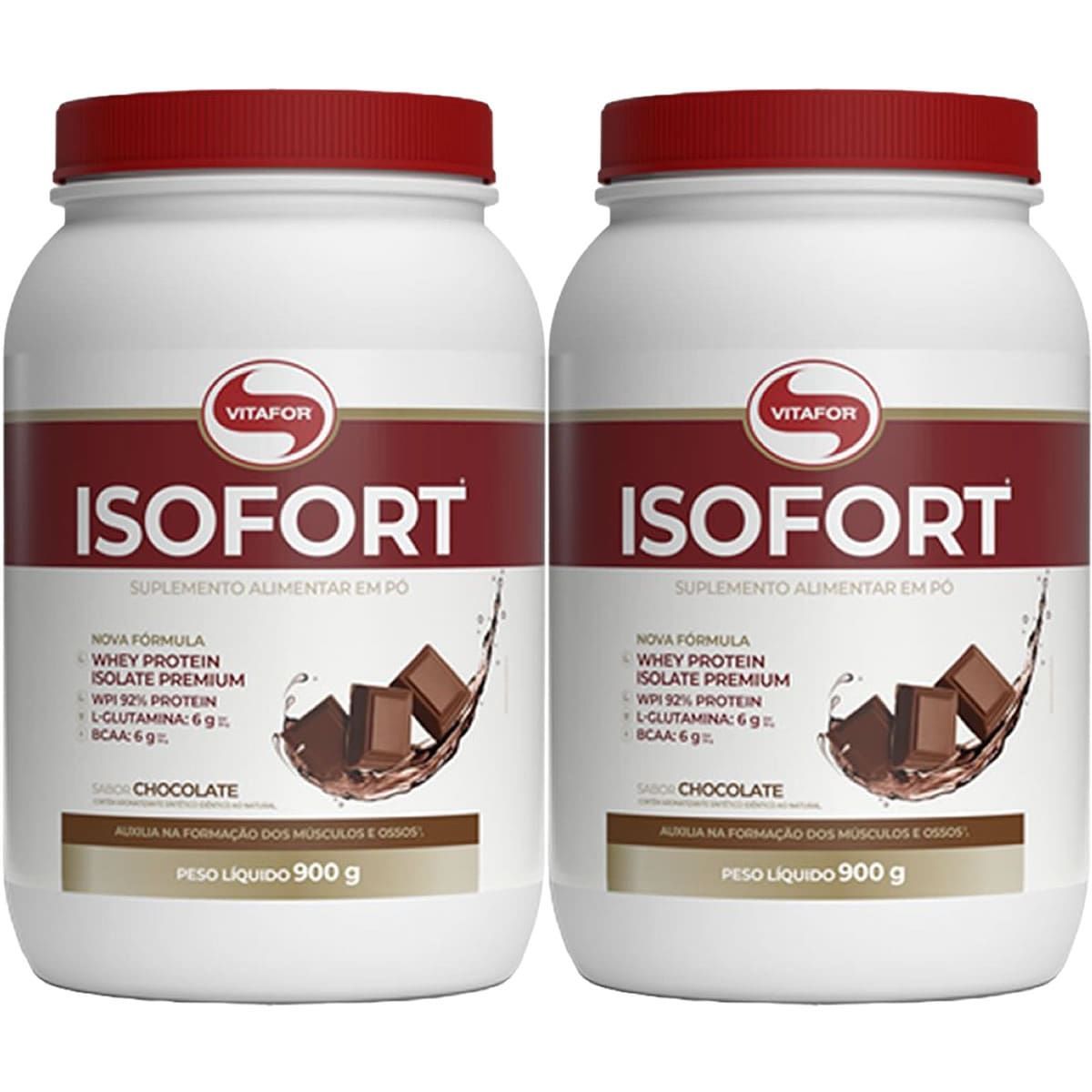 Kit 2X Isofort - 900g Chocolate - Vitafor