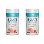 Kit 2X Isolate Prime Whey  - 900g Morango Natural - BodyAction