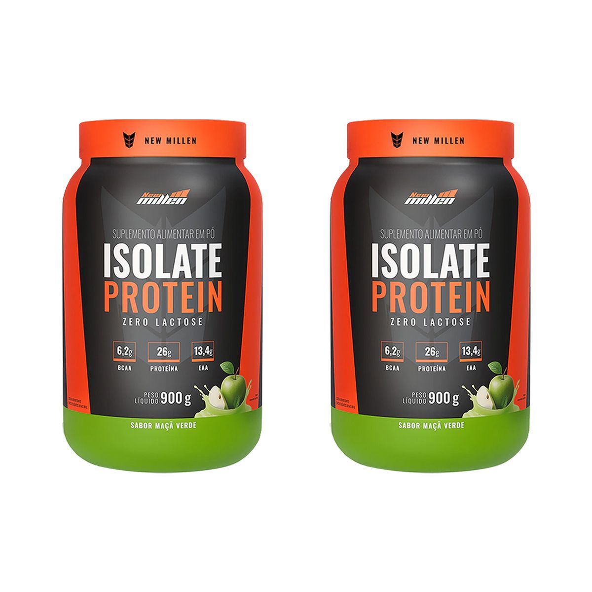 Kit 2X Isolate Protein - 900g Ma�� Verde - New Millen