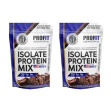 Kit 2X Isolate Protein Mix - 900g Refil Brownie de Chocolate - ProFit