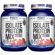 Kit 2X Isolate Protein Mix -  907g Morango - Profit