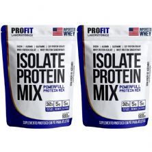 Kit 2X Isolate Protein Mix Refil - 900g Morango - ProFit