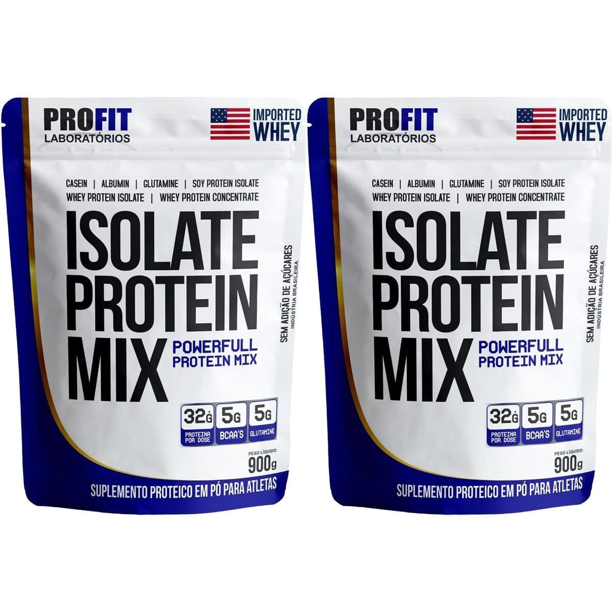 Kit 2X Isolate Protein Mix Refil - 900g Mousse de Maracuj� - ProFit