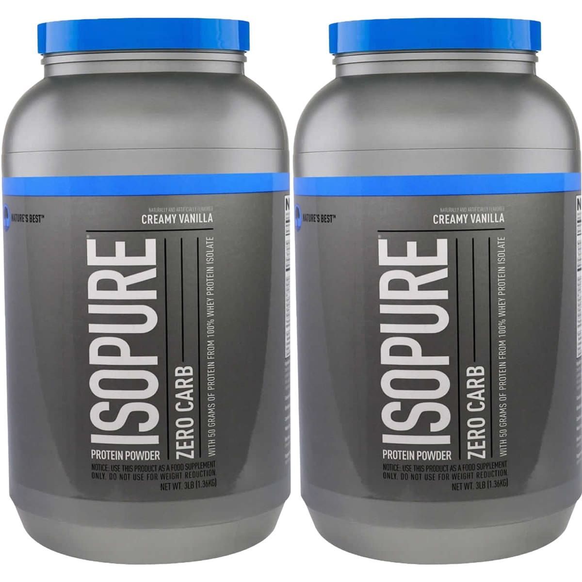 Kit 2X ISOPURE Zero Carb - 1361g Baunilha - Nature�s Best