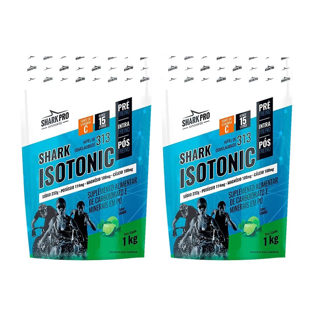 Kit 2X Isotonico - 1000g Lim�o - Shark Pro