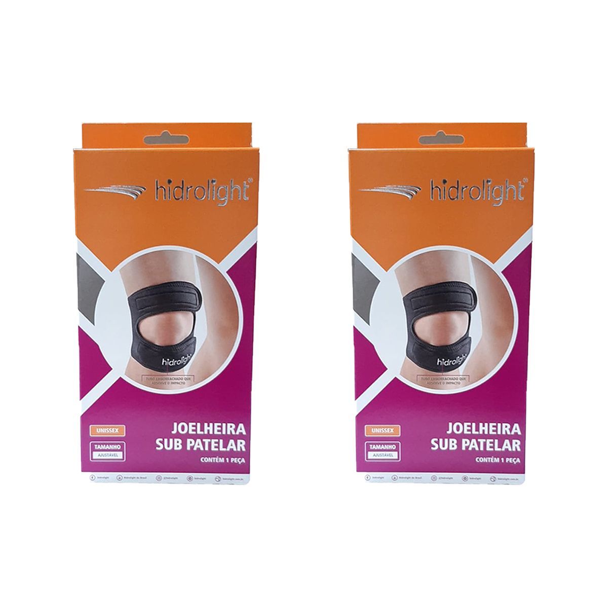 Kit 2X Joelheira Sub Patelar - Tamanho �nico - Hidrolight