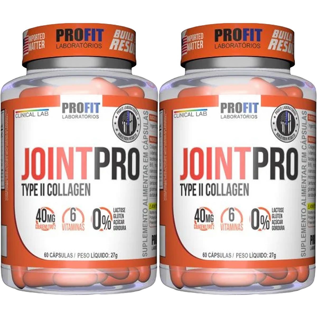 Kit 2X Joint Pro Type II Collagen - 60 C�psulas - Profit