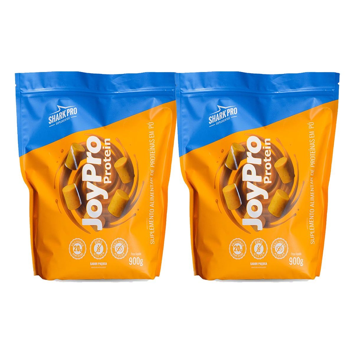 Kit 2X JoyPro Protein - Refil 900g Pa�oca - Shark Pro
