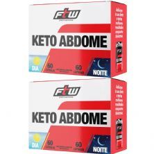 Kit 2X Keto Abdome AM/PM - 120 C�psulas - FTW