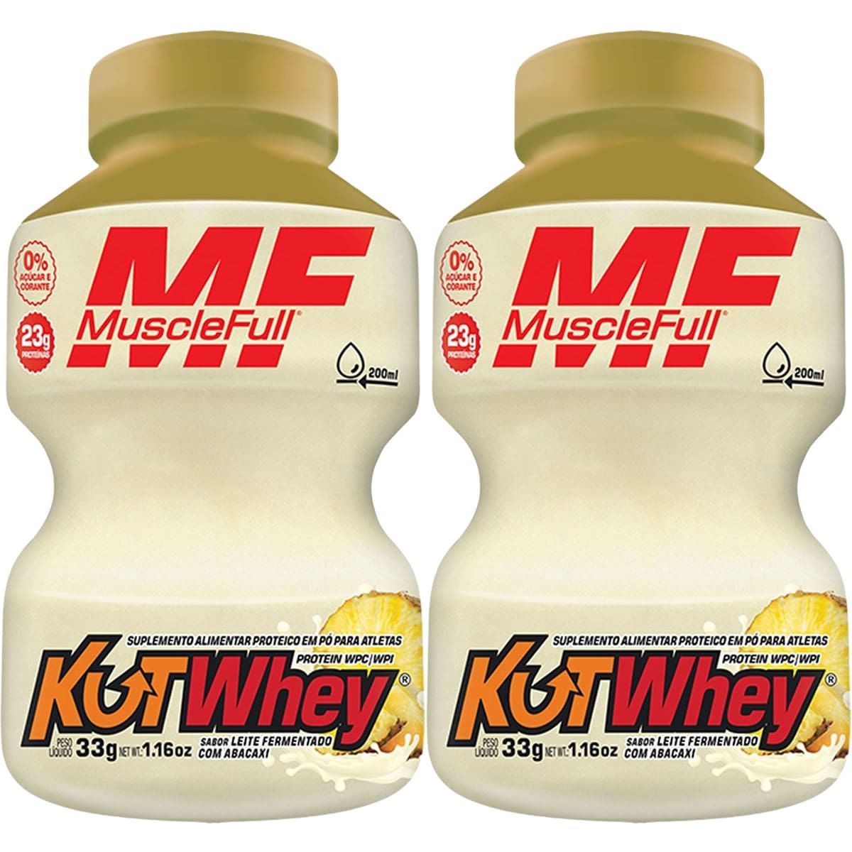 Kit 2X Kut Whey Mini - 33g Leite Fermentado com Abacaxi - MuscleFull