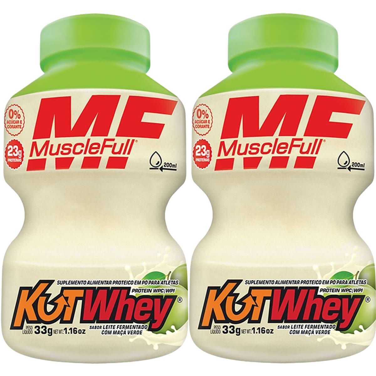 Kit 2X Kut Whey Mini - 33g Leite Fermentado com Ma�� Verde - MuscleFull