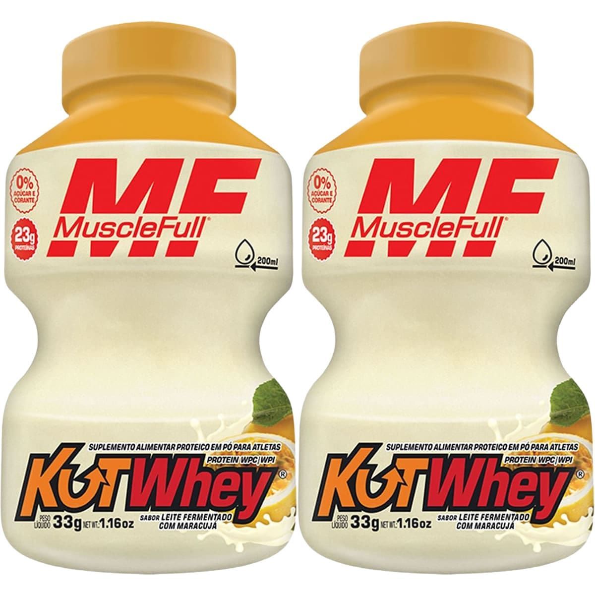 Kit 2X Kut Whey Mini - 33g Leite Fermentado com Maracuj� - MuscleFull