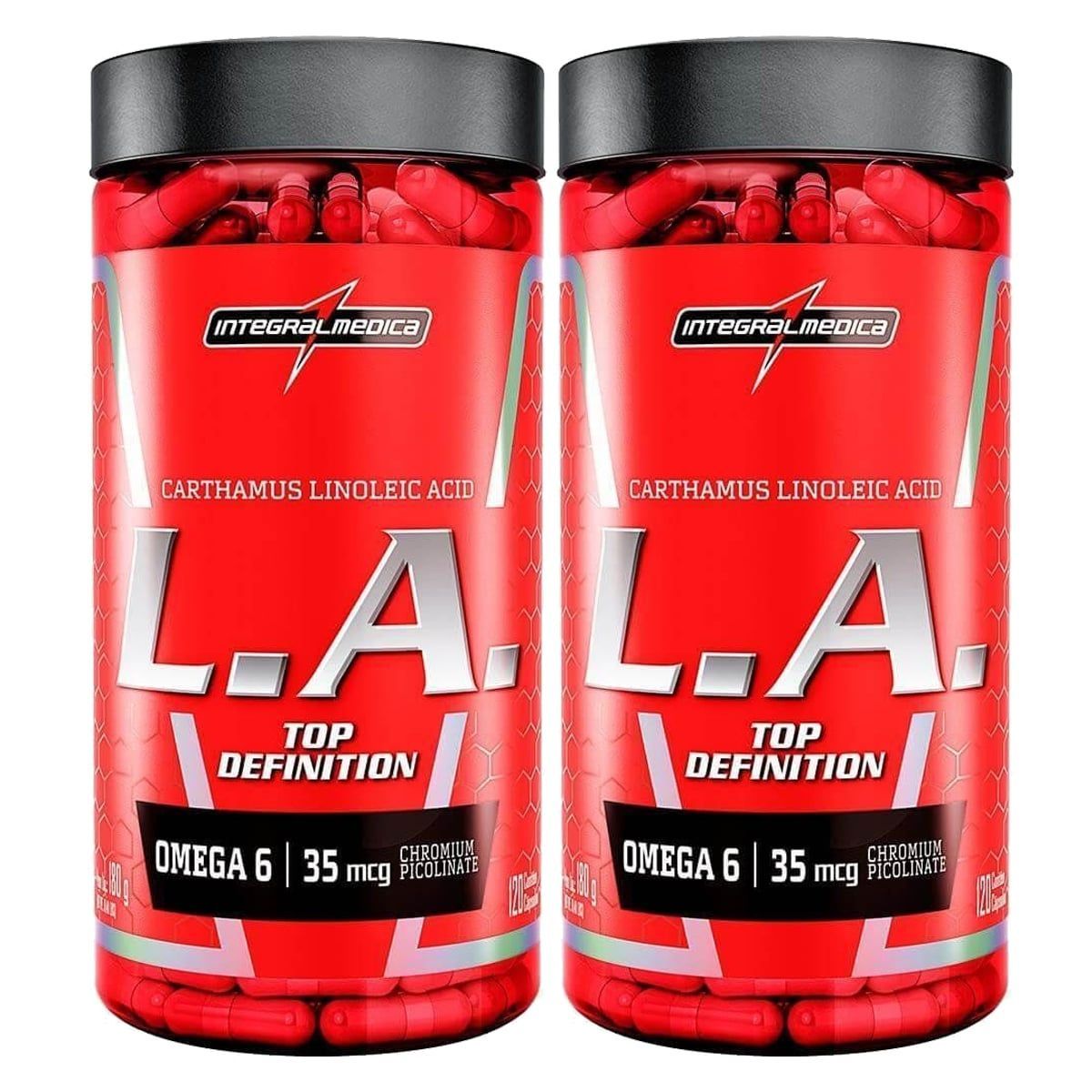 Kit 2X L.A. Top Definition 9000 com Cromo - 120 C�psulas - IntegralM�dica