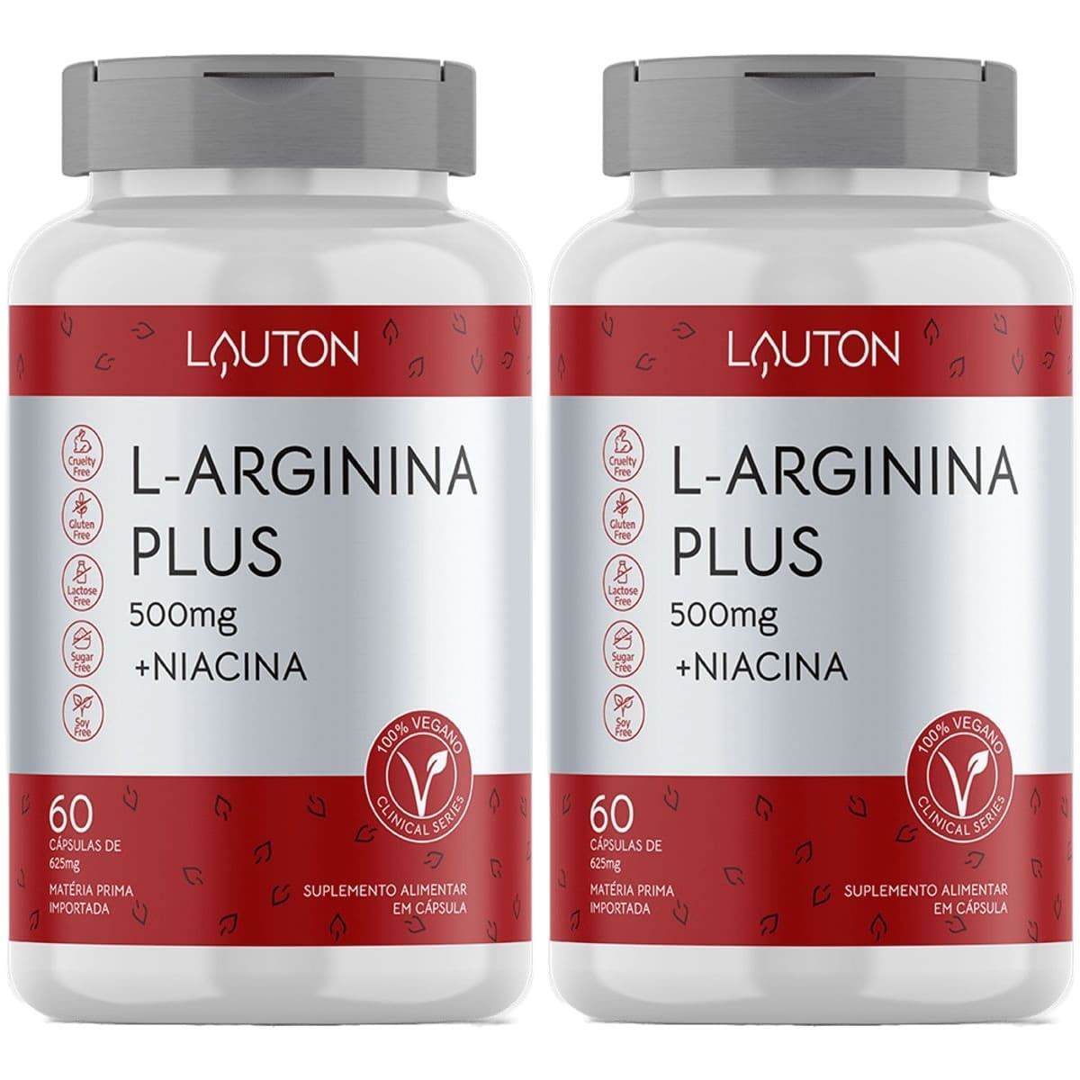 Kit 2X L-Arginina Plus - 60 C�psulas - Lauton Nutrition