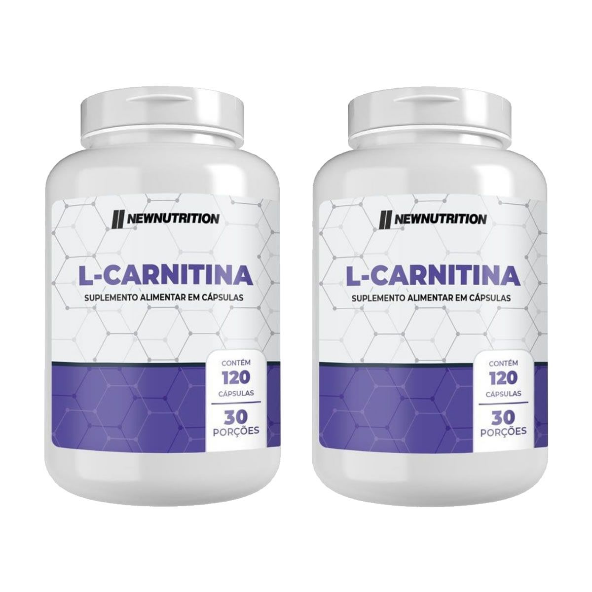 Kit 2X L Carnitina - 120 C�psulas - NewNutrition