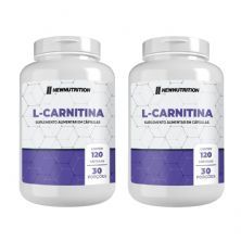 Kit 2X L Carnitina - 120 C�psulas - NewNutrition