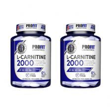 Kit 2X L-Carnitina 2000 + 250mcg Cromo - 120 Tabletes - ProFit