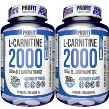 Kit 2X L-Carnitina 2000 + 250mcg Cromo - 60 Tabletes - ProFit