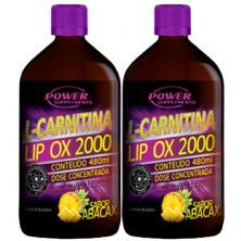 Kit 2X L-Carnitina 2000 - 480ml Abacaxi - Power Supplements