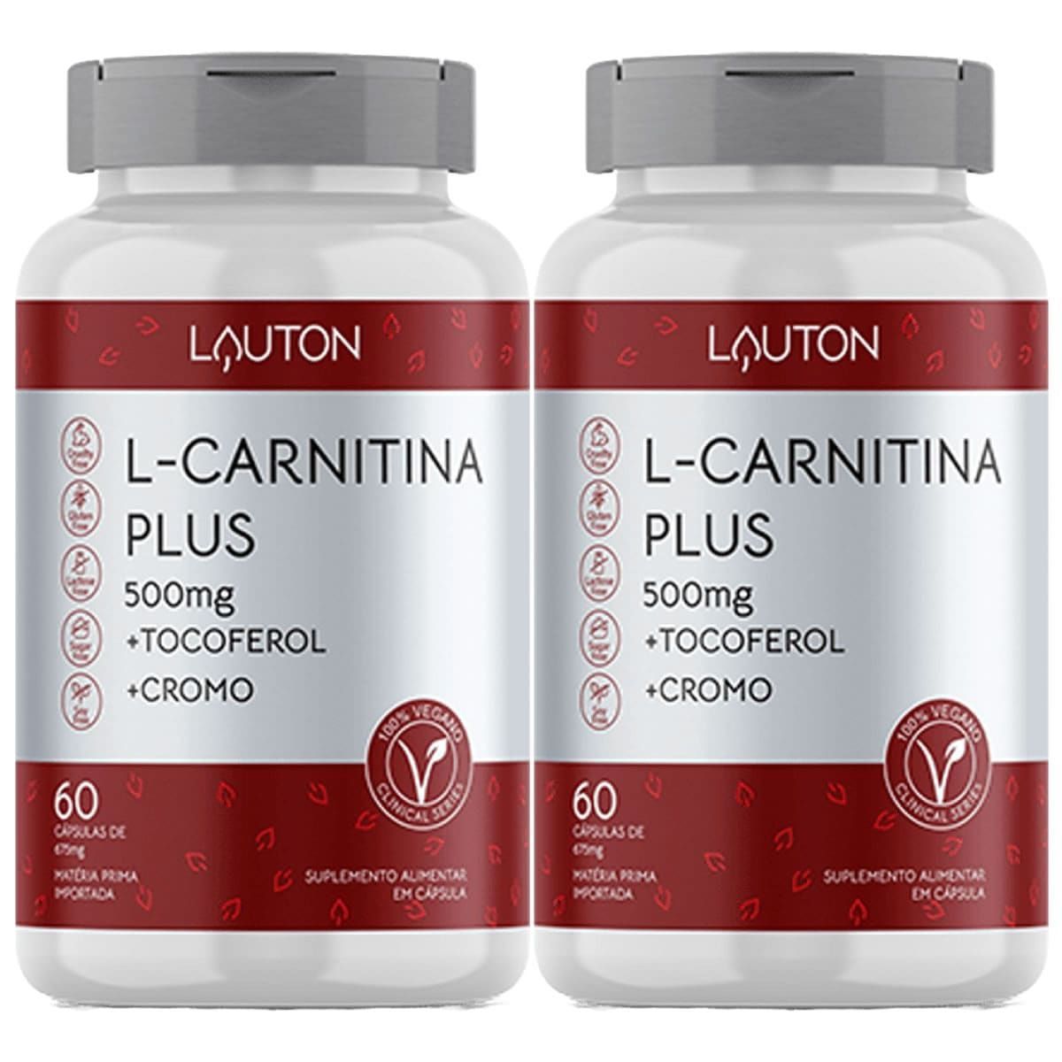 Kit 2X L-Carnitina Plus - 60 C�psulas - Lauton Nutrition