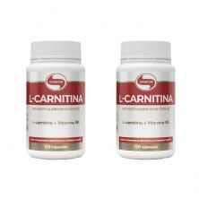 Kit 2X L-Carnitina + Vitamina B6 - 120 C�psulas - Vitafor