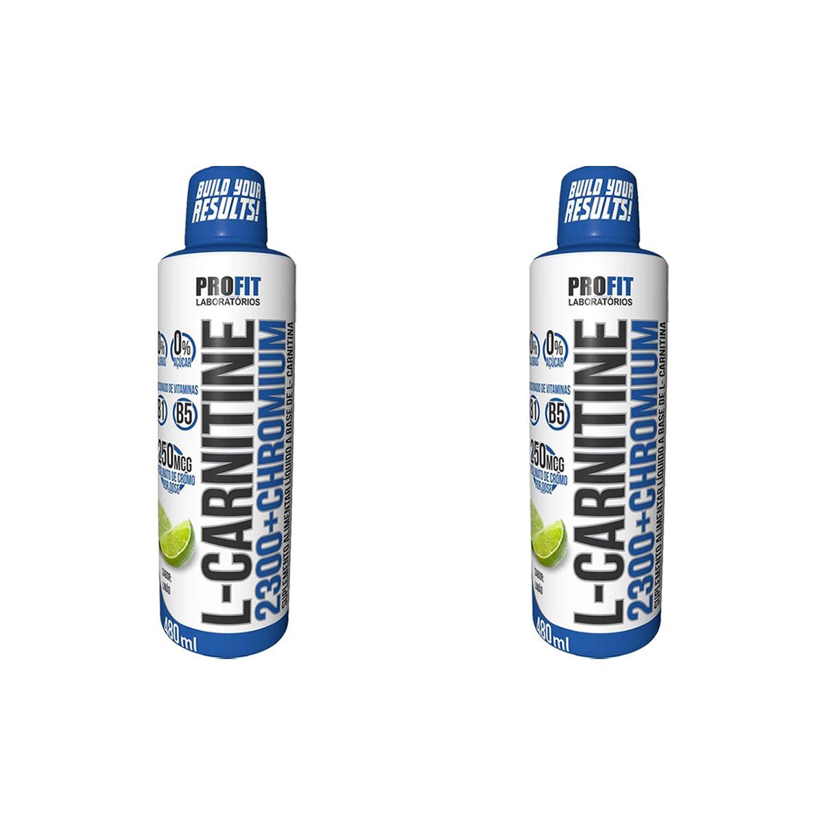Kit 2X L-Carnitine 2300+Chromium - 480ml Lim�o - ProFit