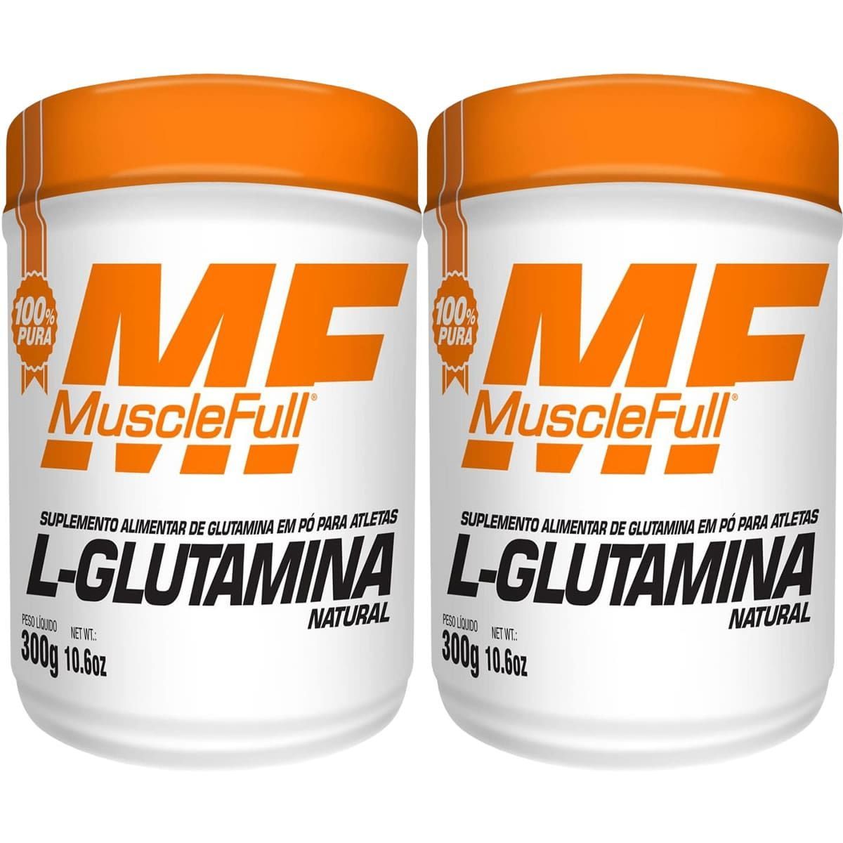 Kit 2X L-Glutamina - 300g Natural - MuscleFull