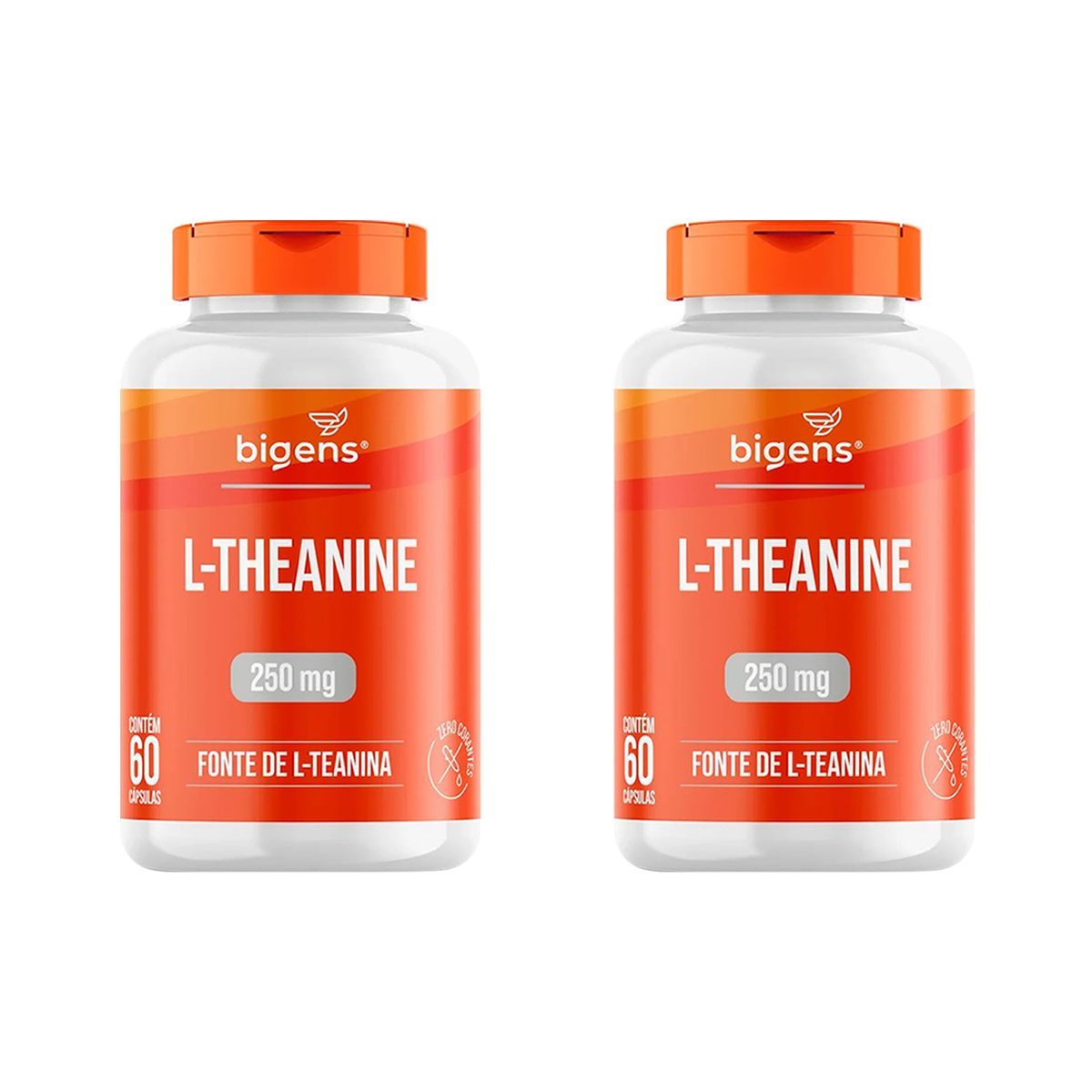 Kit 2X L-Theanine 250mg - 60 C�psulas - Bigens