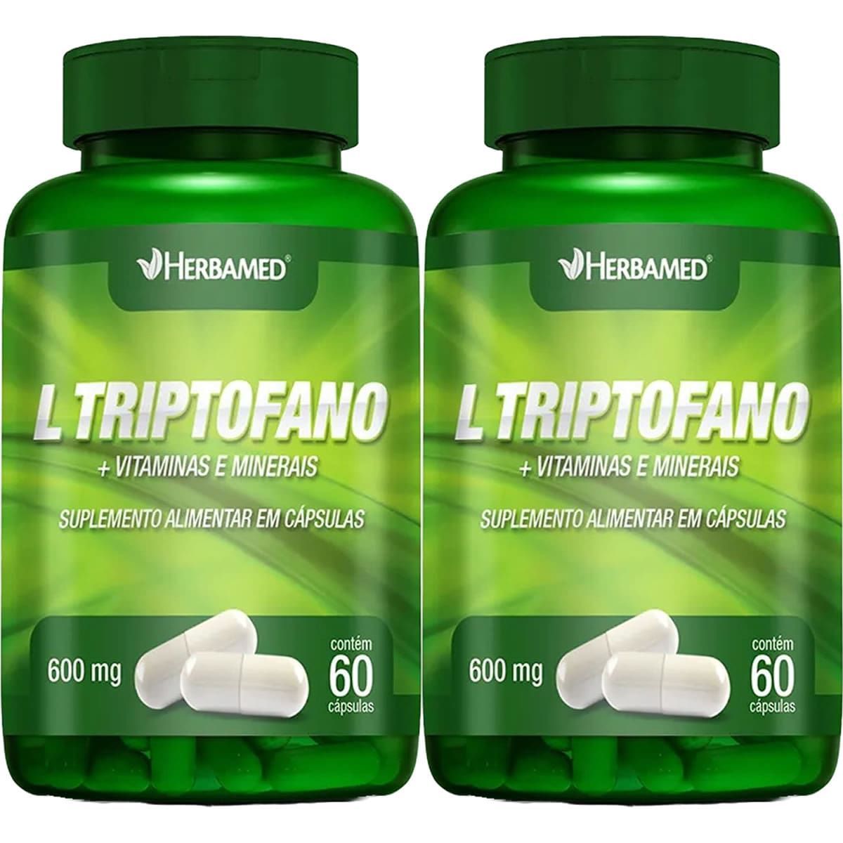 Kit 2X L-Triptofano + Vitaminas e Minerais - 60 C�psulas - Herbamed