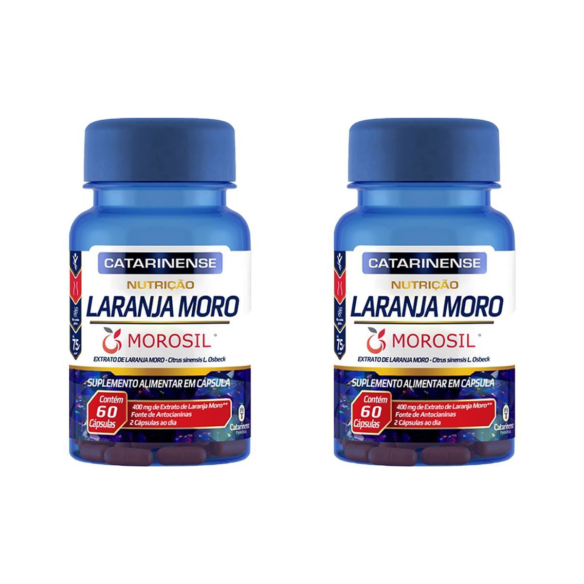 Kit 2X Laranja Moro - 60 C�psulas - Catarinense Nutri��o