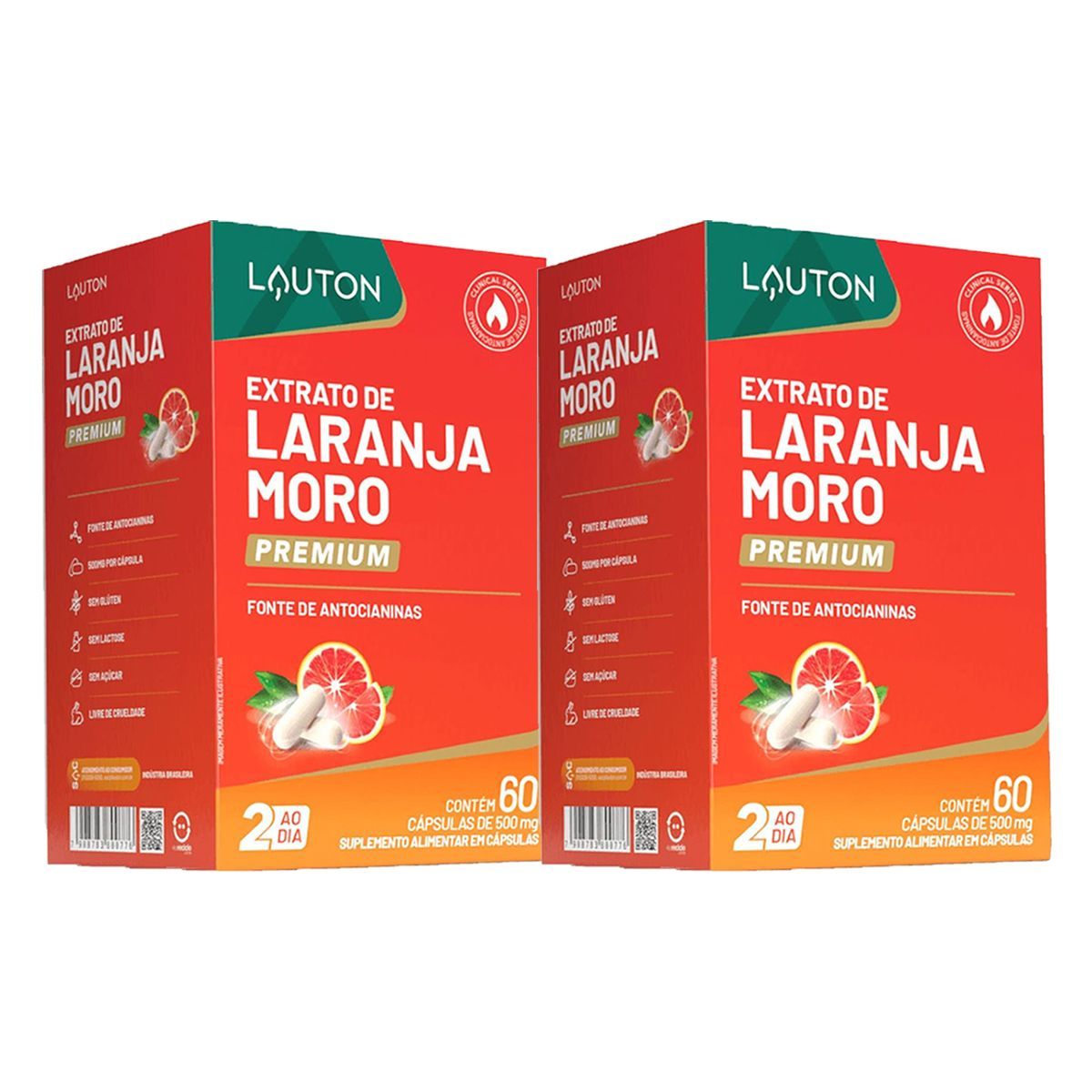 Kit 2X Laranja Moro Premium - 60 C�psulas - Lauton Nutrition