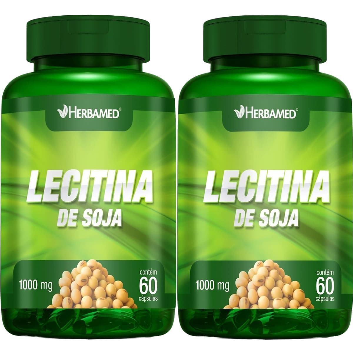 Kit 2X Lecitina de Soja 1000mg 60 C�psulas - Herbamed