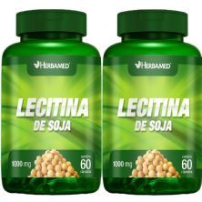 Kit 2X Lecitina de Soja 1000mg 60 C�psulas - Herbamed