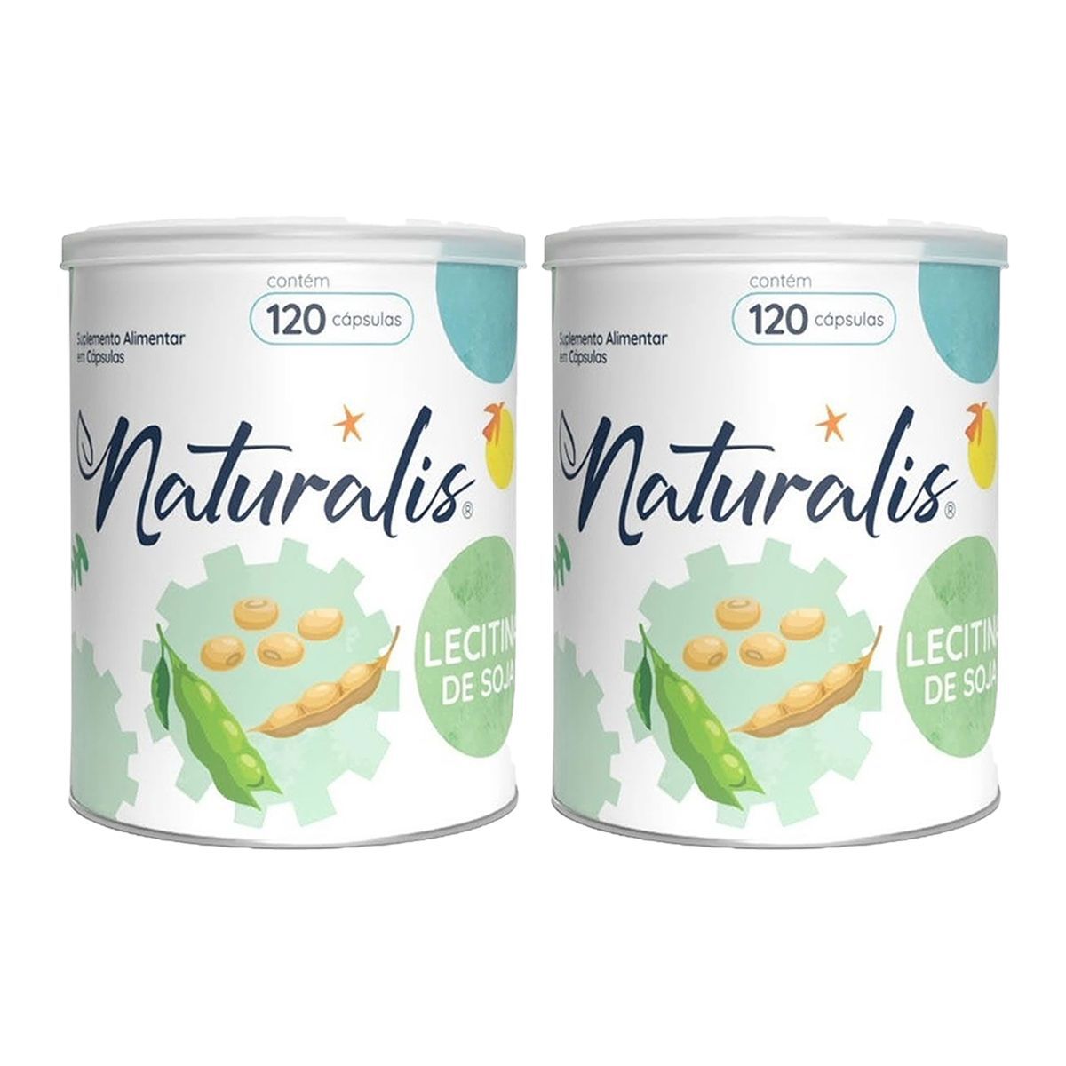 Kit 2X Lecitina de Soja - 120 C�psulas - Naturalis