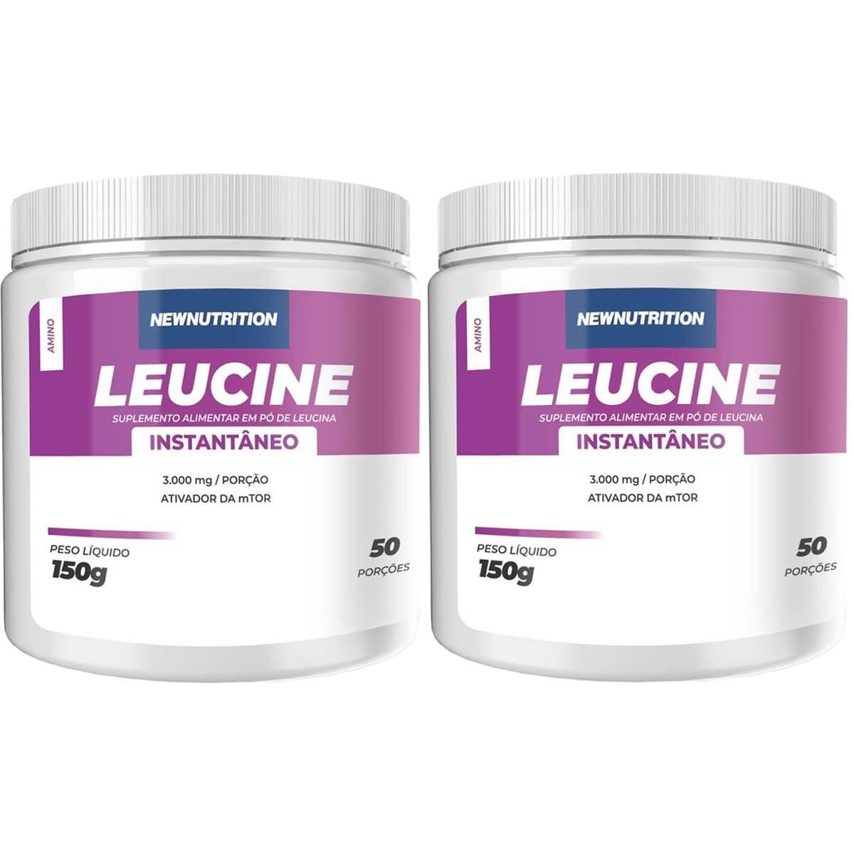 Kit 2X Leucine Instant�nea - 150g Sem Sabor - NewNutrition