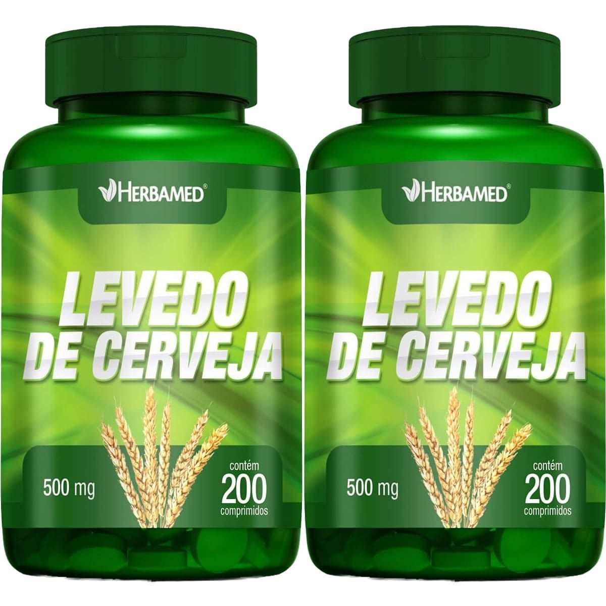 Kit 2X Levedo de Cerveja  - 200 Comprimidos - Herbamed